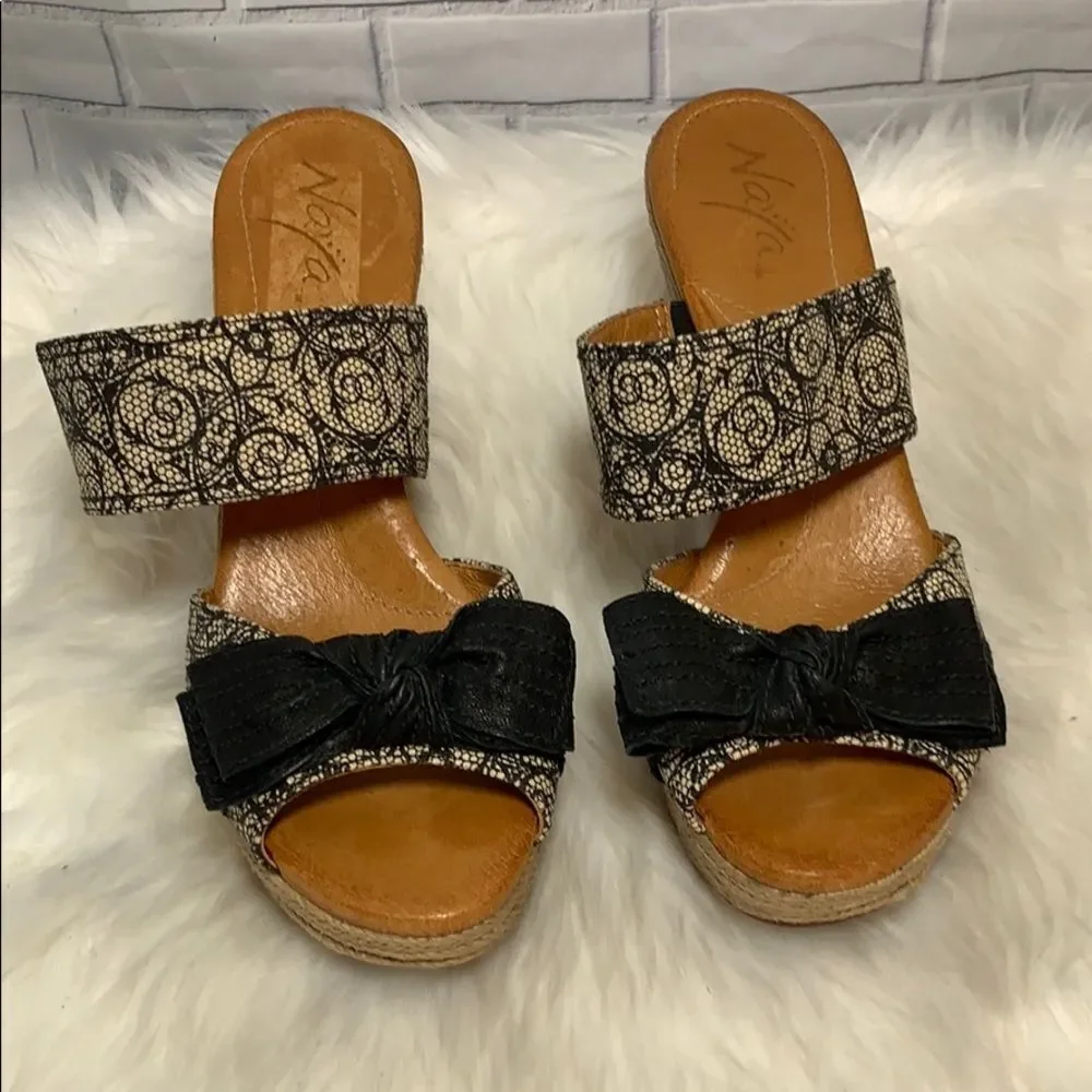 Naya Colette Wedge Espadrille Mules Size‎ 9